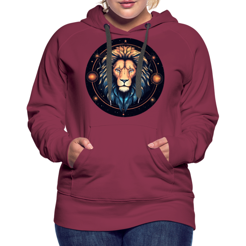 Women’s Magic Leo Premium Hoodie - burgundy