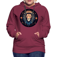 Thumbnail for Women’s Magic Leo Premium Hoodie - burgundy