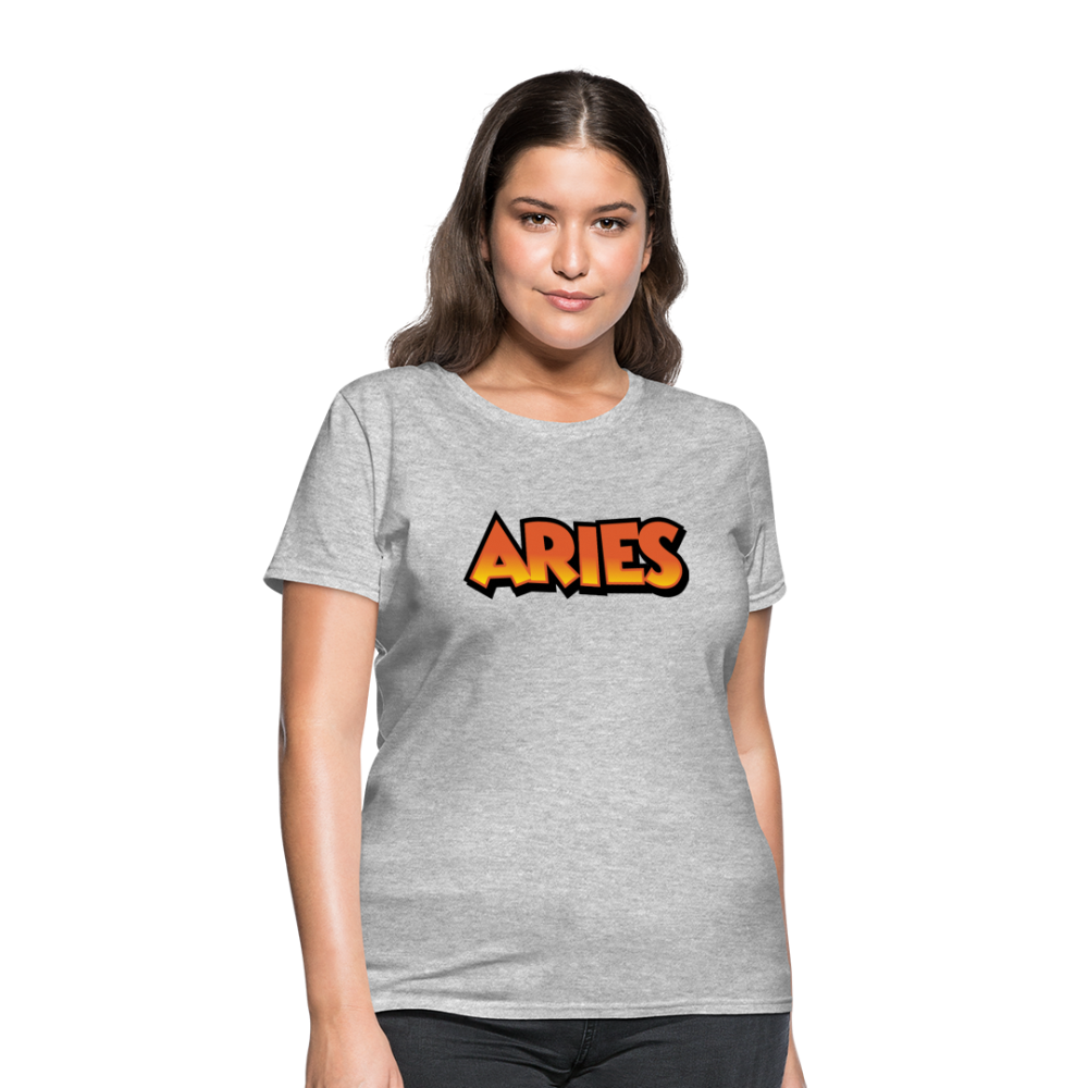 Women's Aries New Design T-Shirt - heather gray