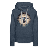 Thumbnail for Women’s Mythical Taurus Premium Hoodie - heather denim