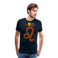 Thumbnail for Men's Power Words Leo Premium T-Shirt - deep navy