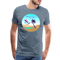 Thumbnail for Men's Dragonfly Oasis v.2 Premium T-Shirt - steel blue