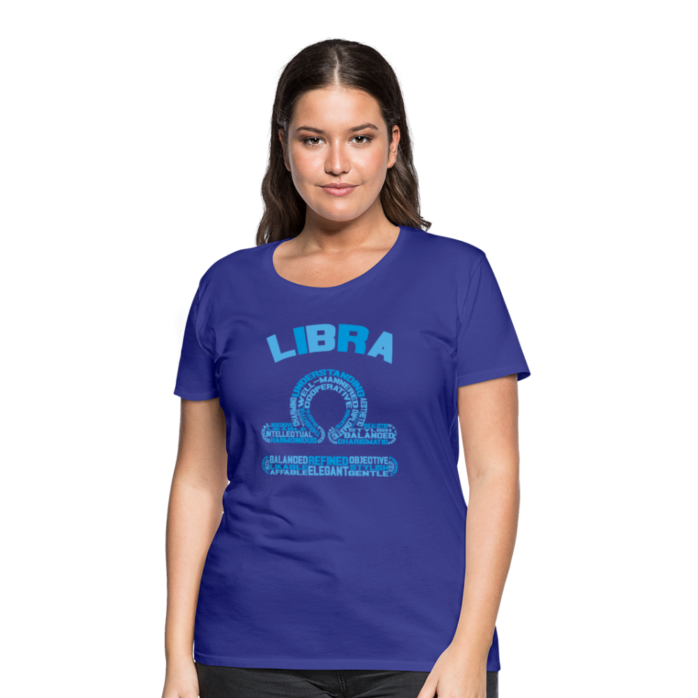 Women's Power Words Libra Premium T-Shirt - royal blue