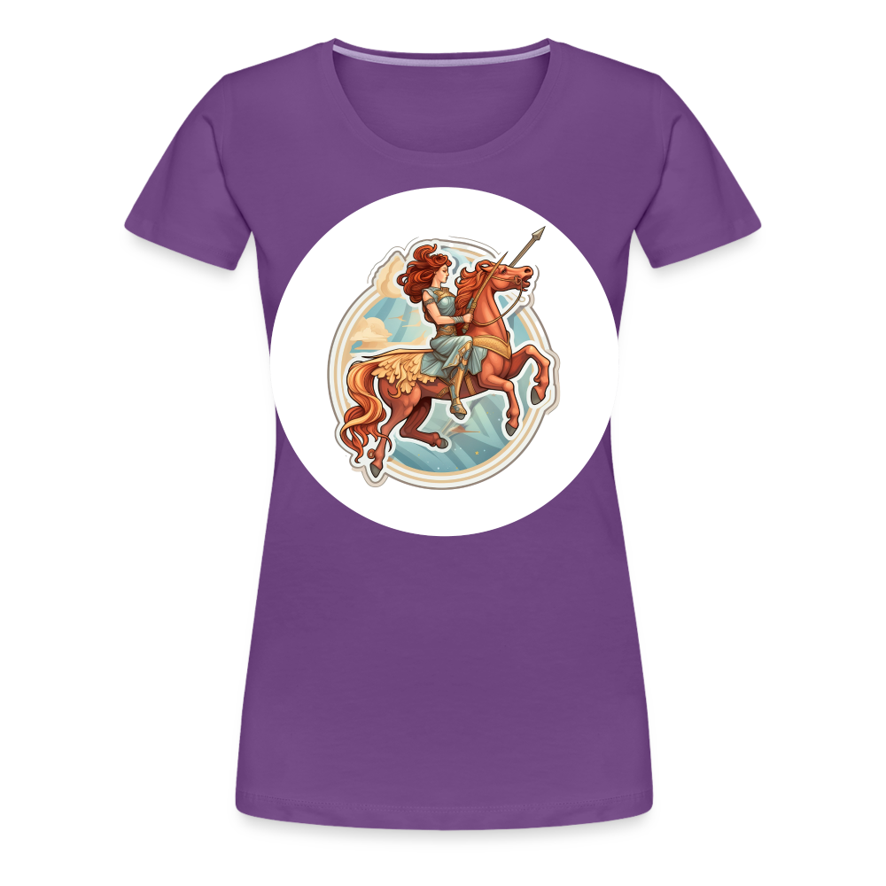 Women’s Symbol Sagittarius Premium T-Shirt - purple