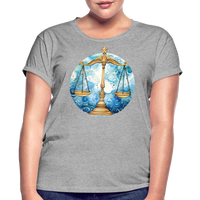 Thumbnail for Women's Mythical Libra Relaxed Fit T-Shirt - heather gray