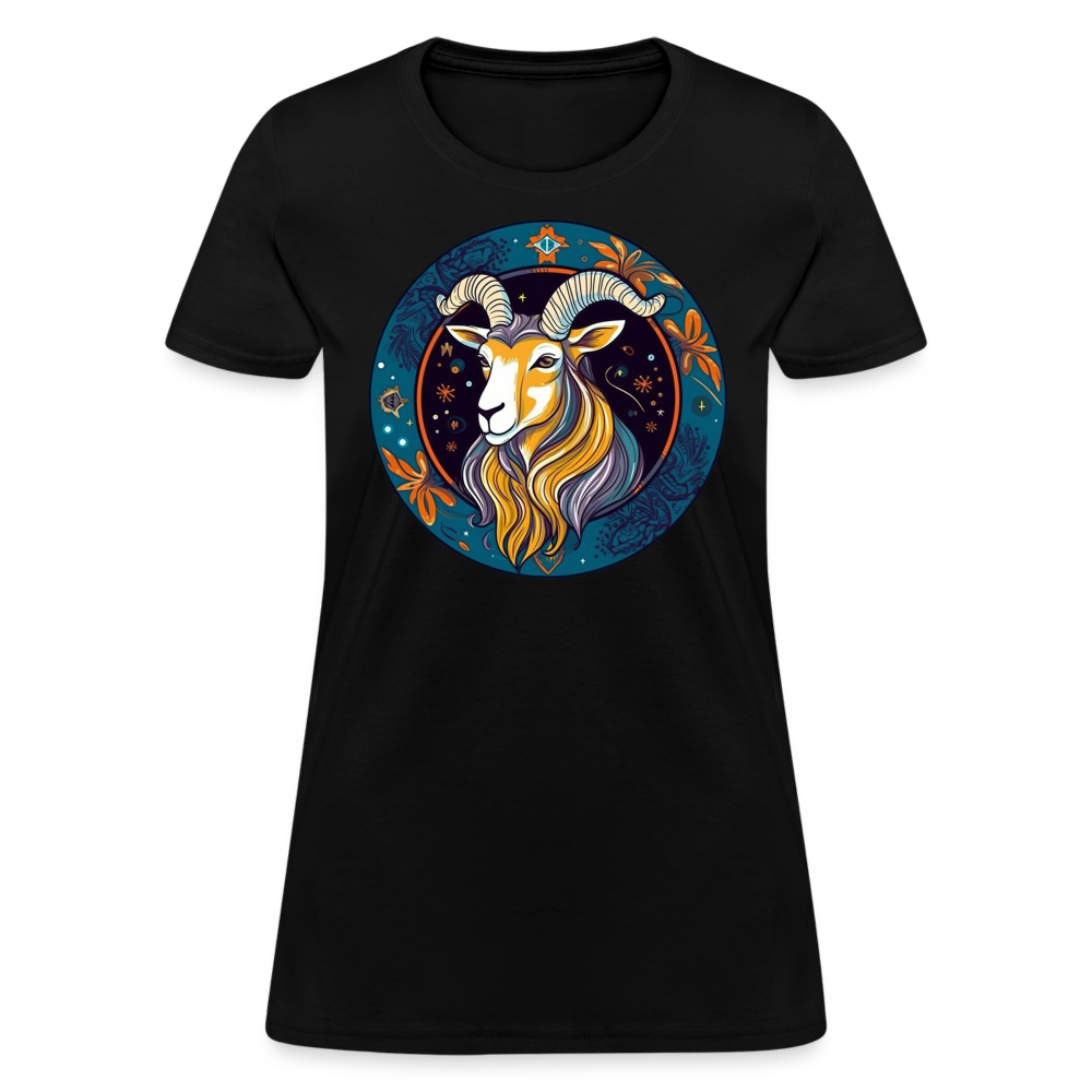 Women's Mythical Capricorn T-Shirt - black