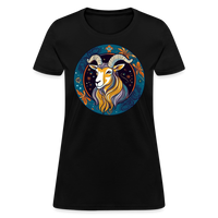 Thumbnail for Women's Mythical Capricorn T-Shirt - black