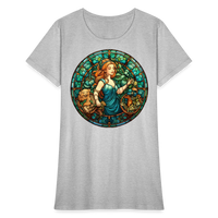 Thumbnail for Women's Mosaic Virgo T-Shirt - heather gray