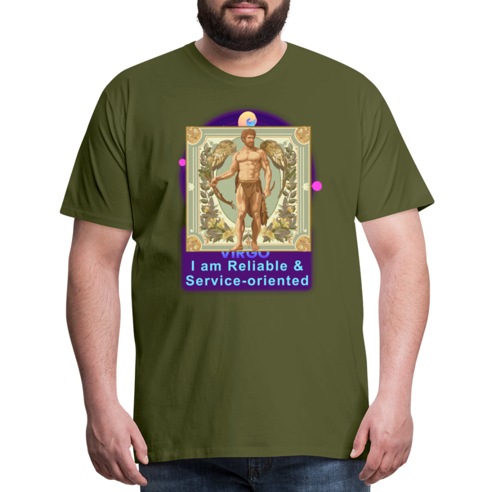 Men's Mythical Virgo Premium T-Shirt - olive green