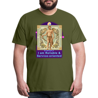 Thumbnail for Men's Mythical Virgo Premium T-Shirt - olive green