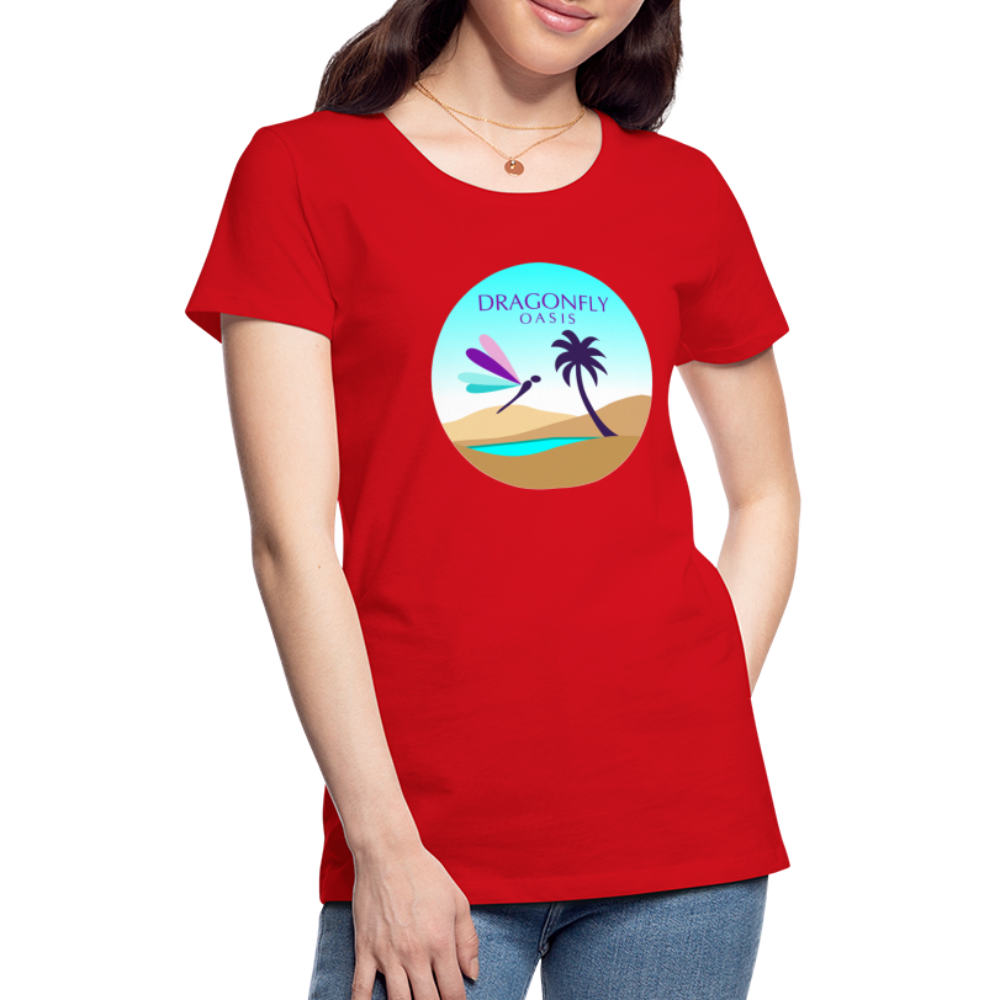 Women's Dragonfly Oasis V.2 Premium T-Shirt - red