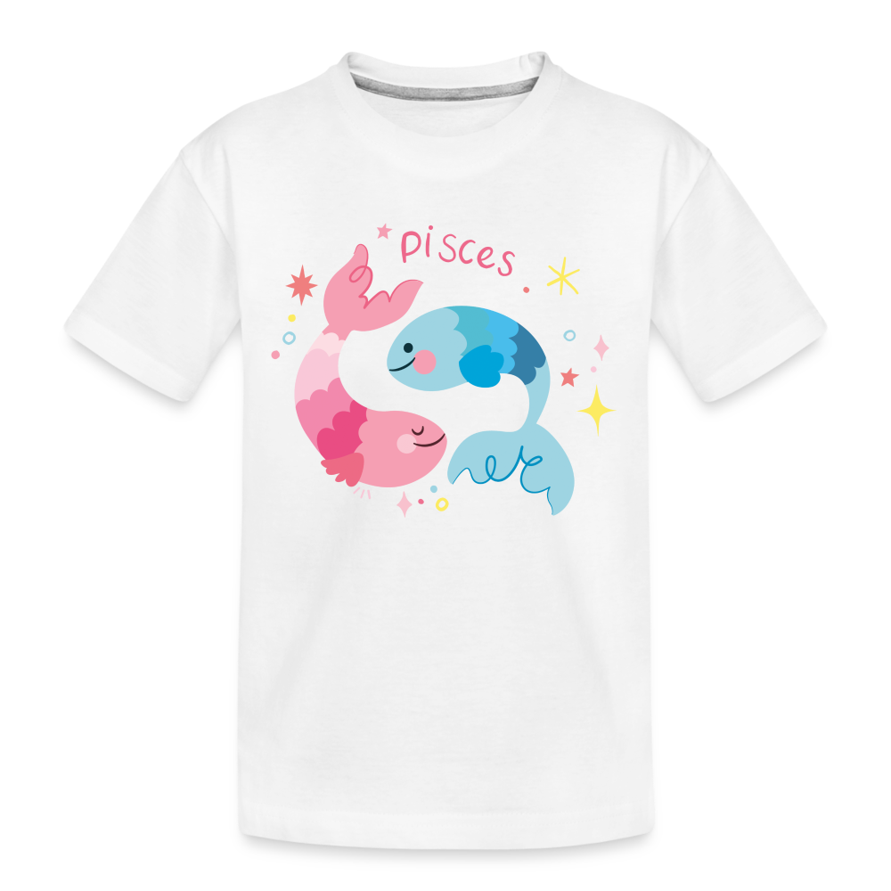 Kid’s Pinky Pisces Premium Organic T-Shirt - white