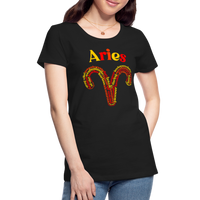 Thumbnail for Women's Power Words Aries Premium T-Shirt - black