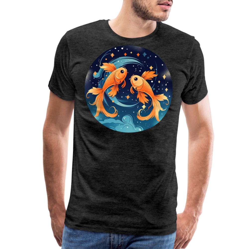 Men's Magic Pisces Premium T-Shirt - charcoal grey