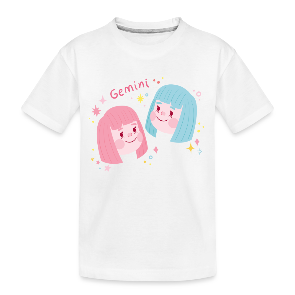 Kid’s Pinky Gemini Premium Organic T-Shirt - white