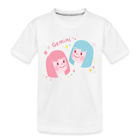 Thumbnail for Kid’s Pinky Gemini Premium Organic T-Shirt - white