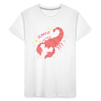 Thumbnail for Kid’s Pinky Scorpio Premium Organic T-Shirt - white