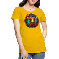 Thumbnail for Women’s Mosaic Taurus Premium T-Shirt - sun yellow