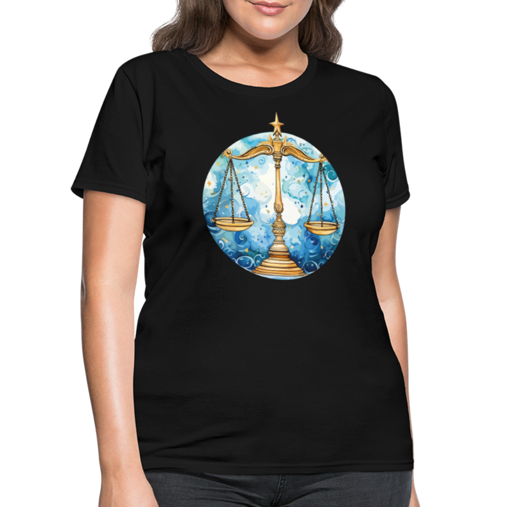 Women's Mythical Libra T-Shirt - black