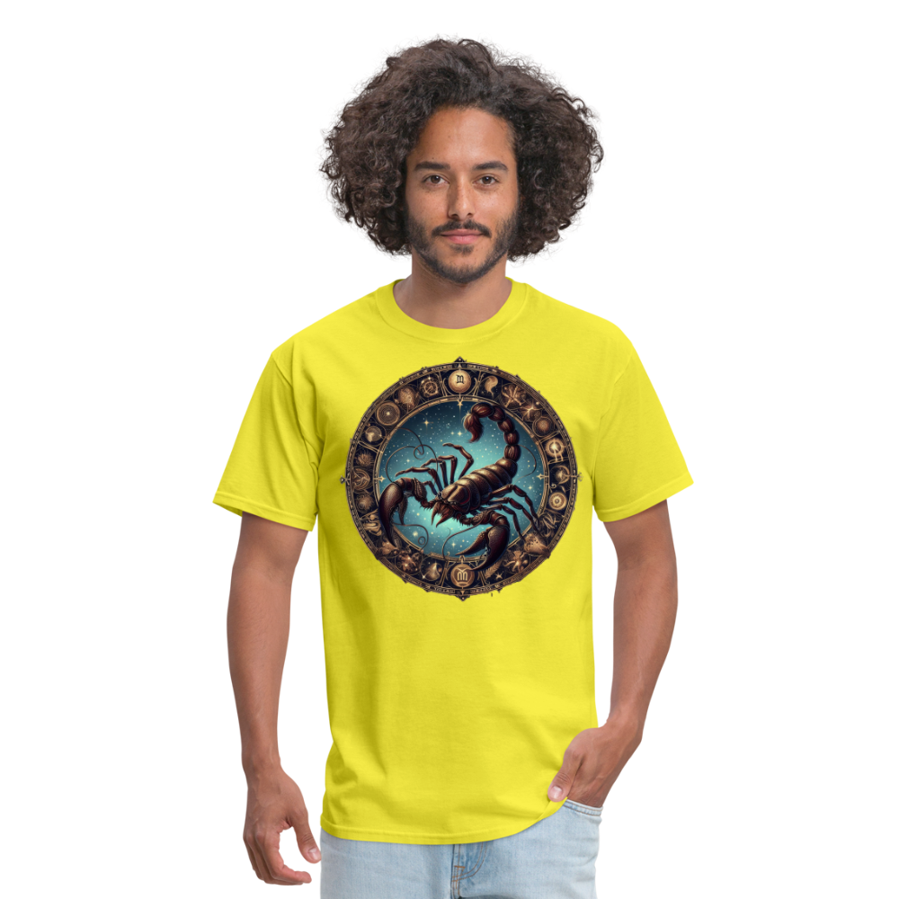 Men's Mythical Scorpio Classic T-Shirt - yellow