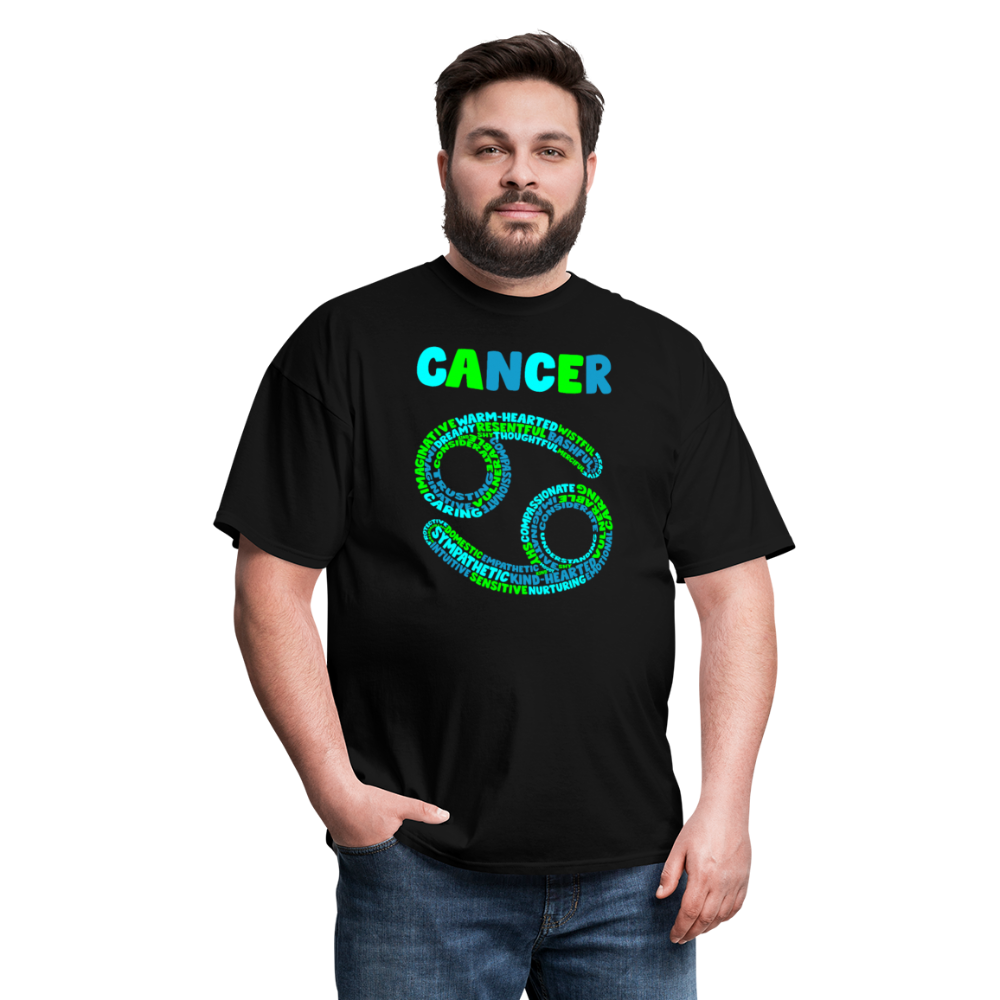 Men's Power Words Cancer Classic T-Shirt - black