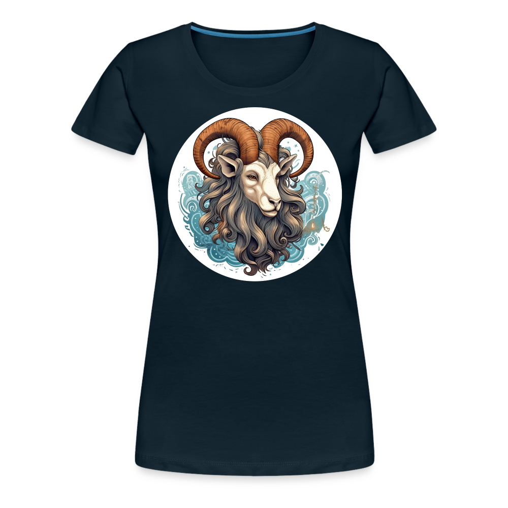 Women’s Symbol Capricorn Premium T-Shirt - deep navy