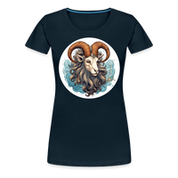 Thumbnail for Women’s Symbol Capricorn Premium T-Shirt - deep navy