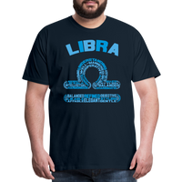 Thumbnail for Men's Power Words Libra Premium T-Shirt - deep navy