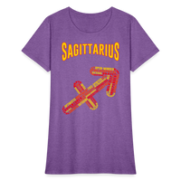 Thumbnail for Women's Power Words Sagittarius T-Shirt - purple heather