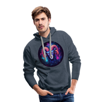 Thumbnail for Men’s Magic Aries Premium Hoodie - heather denim