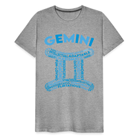 Thumbnail for Men's Power Words Gemini Premium T-Shirt - heather gray