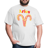 Thumbnail for Men's Power Words Aries Classic T-Shirt - white