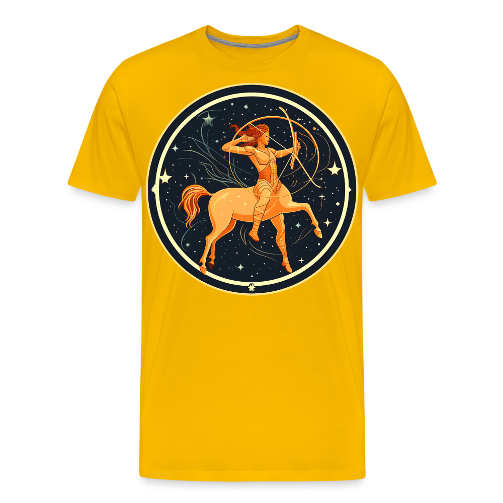 Men's Mystic Sagittarius Premium T-Shirt - sun yellow