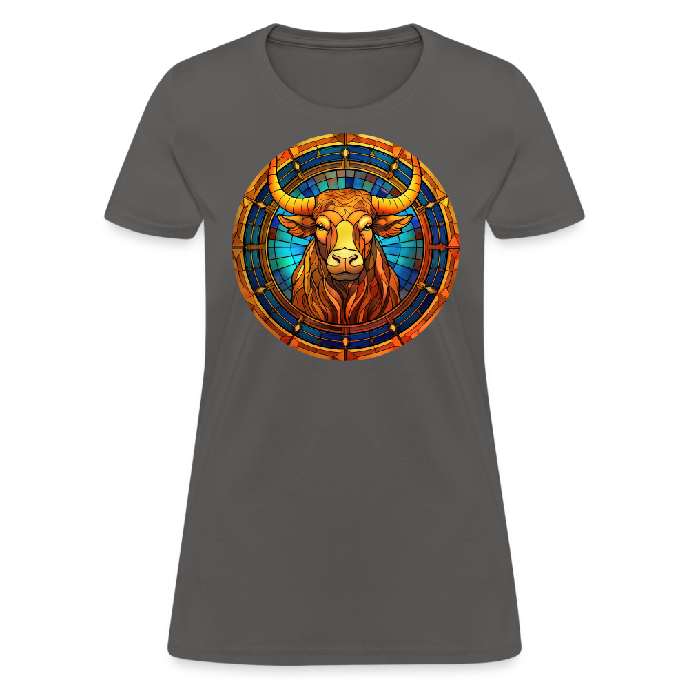 Women's Mosaic Taurus T-Shirt - charcoal