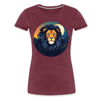 Thumbnail for Women's Mystic Leo Premium T-Shirt - heather burgundy