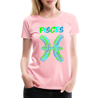 Thumbnail for Women's Power Words Pisces Premium T-Shirt - pink