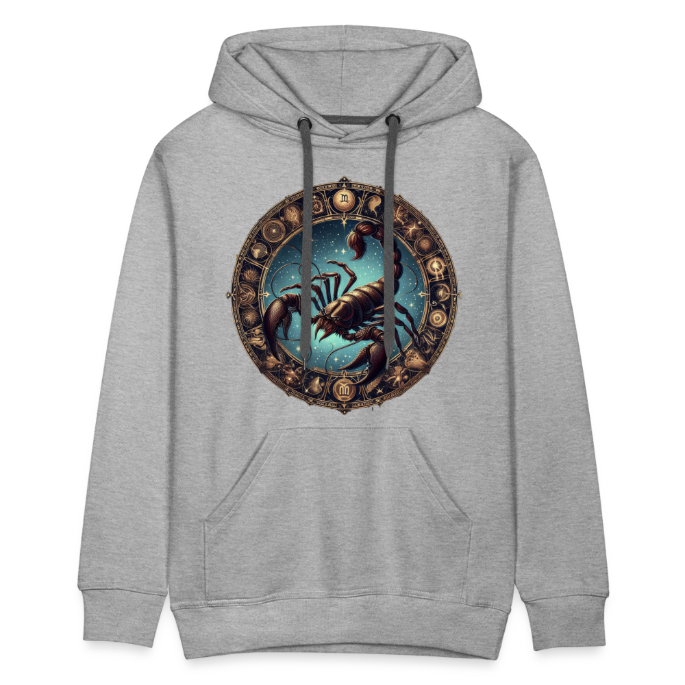 Men’s Mythical Scorpio Premium Hoodie - heather grey