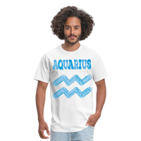 Thumbnail for Men's Power Words Aquarius Classic T-Shirt - white