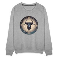 Thumbnail for Women’s Mythical Taurus Premium Sweatshirt - heather grey