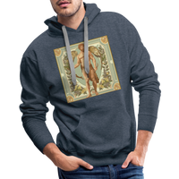 Thumbnail for Men’s Mythical Virgo Premium Hoodie - heather denim