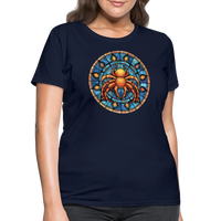 Thumbnail for Women's Mosaic Cancer T-Shirt - navy