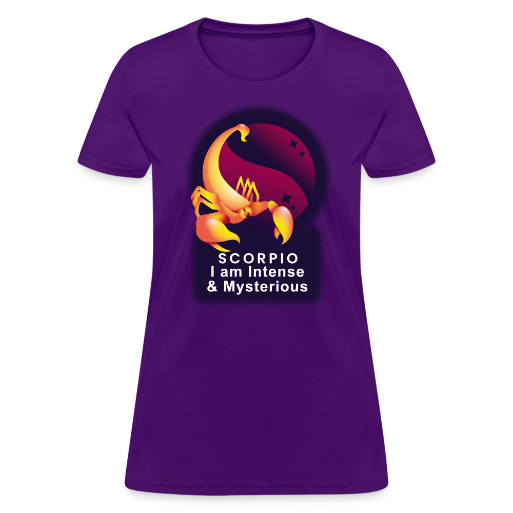 Women's Glow Scorpio T-Shirt - purple