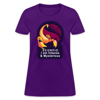 Thumbnail for Women's Glow Scorpio T-Shirt - purple