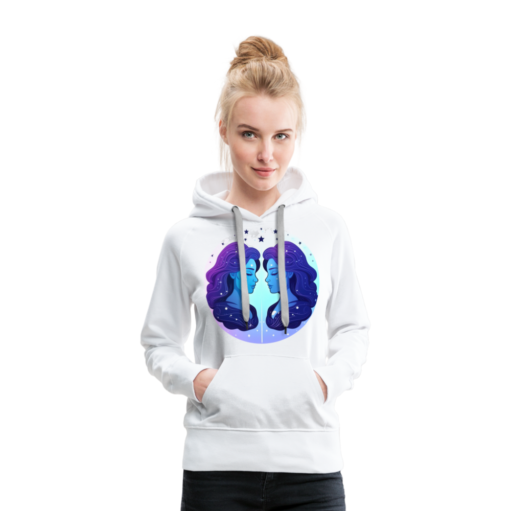 Women’s Magic Gemini Premium Hoodie - white