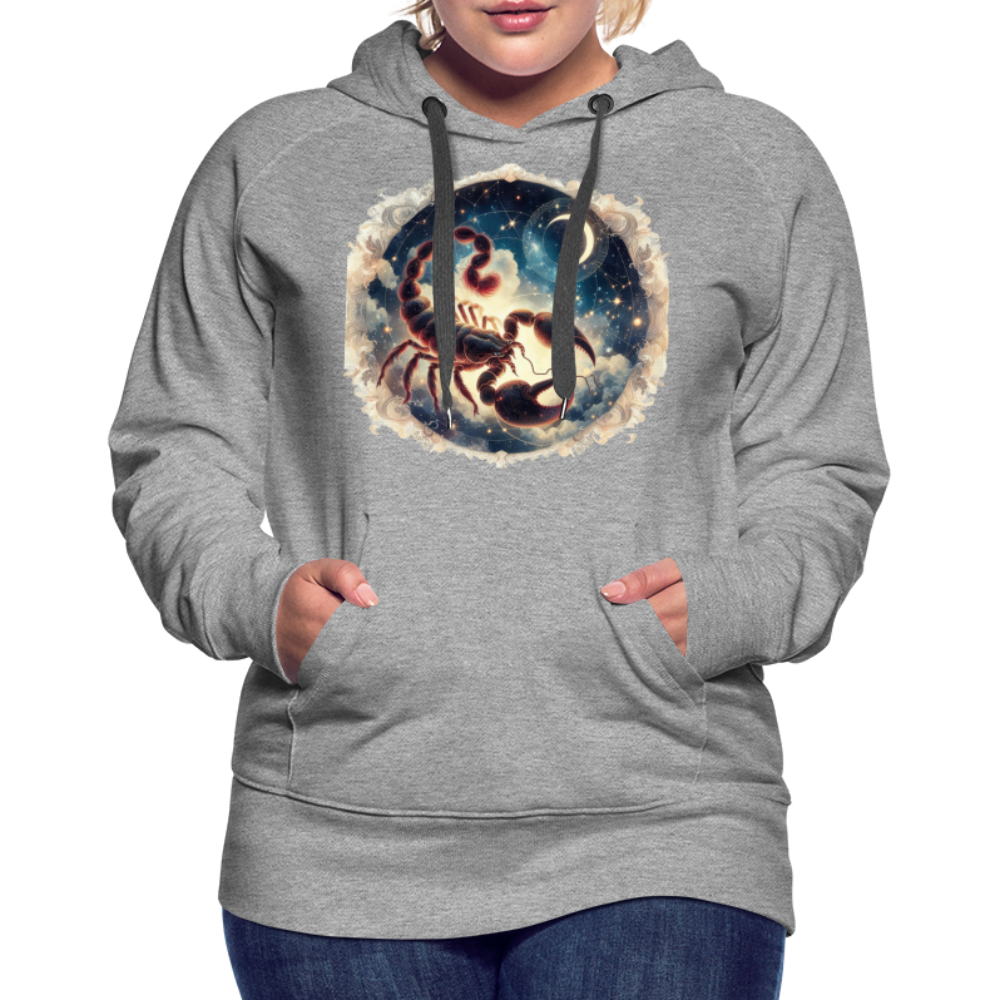 Women’s Mythical Scorpio Premium Hoodie - heather grey