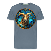 Thumbnail for Men's Mosaic Capricorn Premium T-Shirt - steel blue