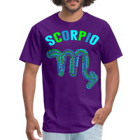 Thumbnail for Men's Power Words Scorpio Classic T-Shirt - purple