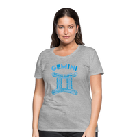 Thumbnail for Women's Power Words Gemini Premium T-Shirt - heather gray