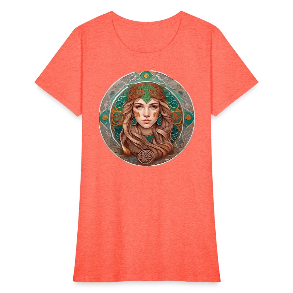 Women's Mythical Virgo T-Shirt - heather coral