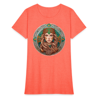 Thumbnail for Women's Mythical Virgo T-Shirt - heather coral